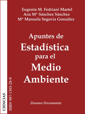 cover image of Apuntes de Estadística para el Medio Ambiente
